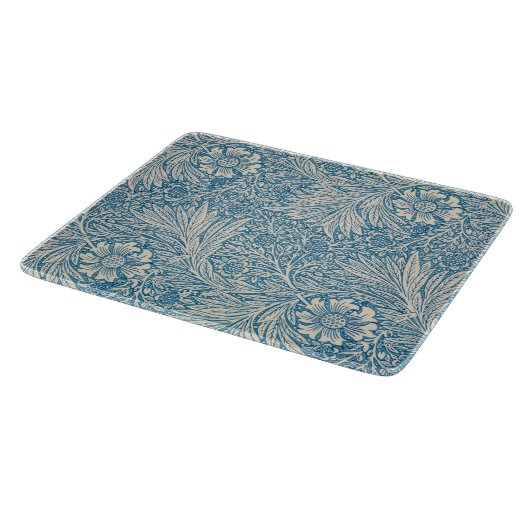 William Morris - Art Nouveau Blue Marigold Snijplank (Hoek)
