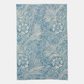 William Morris - Art Nouveau Blue Marigold Theedoek (Verticaal)