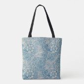 William Morris - Art Nouveau Blue Marigold Tote Bag (Achterkant)