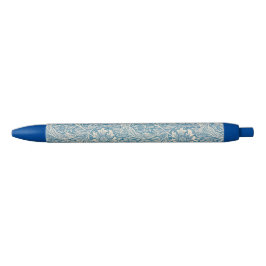 William Morris - Art Nouveau Blue Marigold Zwarte Inkt Pen