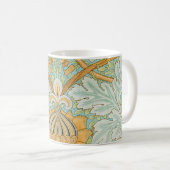 William morris art nouveau floral en foliage koffiemok (Voorkant rechts)