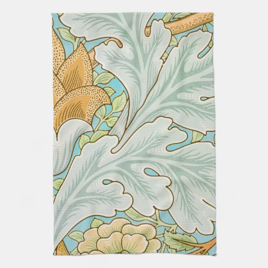 William morris art nouveau floral en foliage theedoek (Verticaal)
