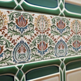 William Morris Art Nouveau Floral Victoriaans Repr Tegeltje