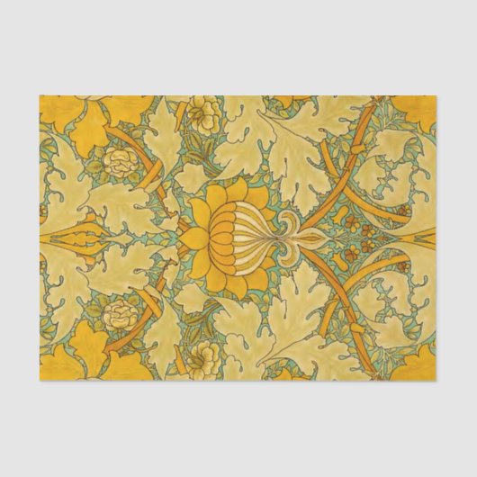 William Morris, Art Nouveau Gold St James Palace Tissuepapier (Voorkant)