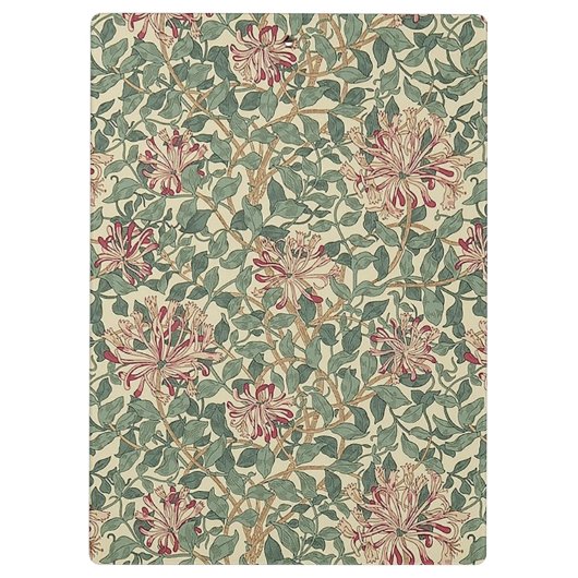 William Morris - Art Nouveau Honeysuckle & Leaves Klembord (Achterkant)