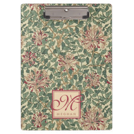 William Morris - Art Nouveau Honeysuckle & Leaves Klembord