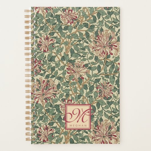 William Morris - Art Nouveau Honeysuckle & Leaves Planner (Voorkant)
