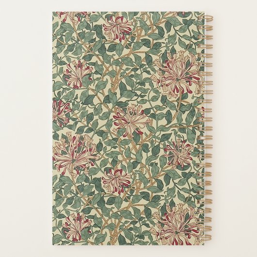 William Morris - Art Nouveau Honeysuckle & Leaves Planner (Achterkant)