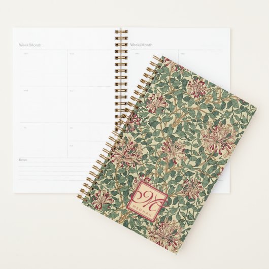 William Morris - Art Nouveau Honeysuckle & Leaves Planner (Display)