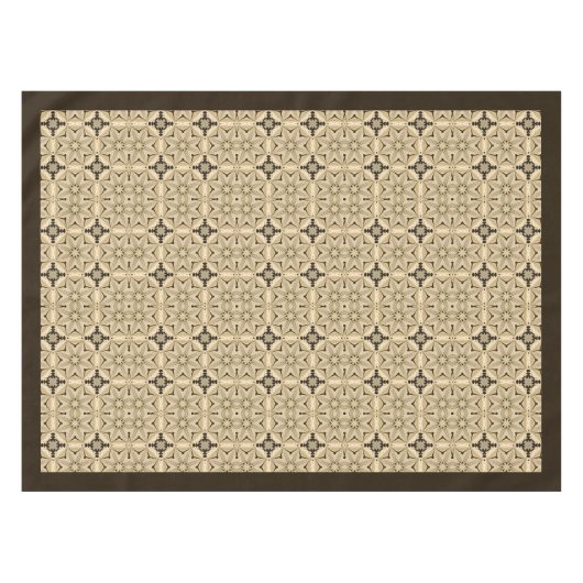 William Morris Art nouveau ivoor bruin neutraal Tafelkleed (Voorkant (Horizontaal))