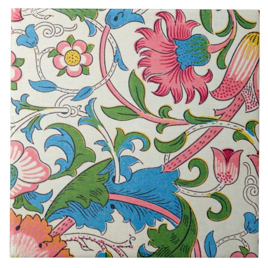 William Morris, Art Nouveau, Lodden Tegeltje (Voorkant)