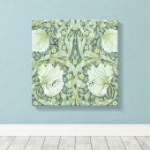 William Morris, Art nouveau Patroon, prachtige kun Canvas Afdruk (Insitu (Houten vloer))