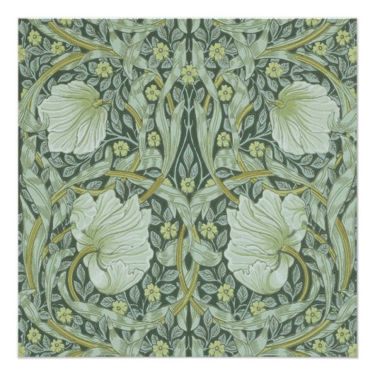 William Morris, Art nouveau Patroon, prachtige kun Perfect Poster (Voorkant)