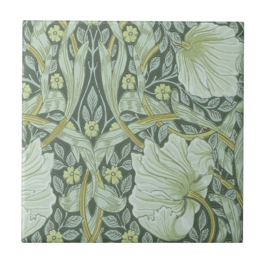 William Morris, Art nouveau Patroon, prachtige kun Tegeltje (Voorkant)