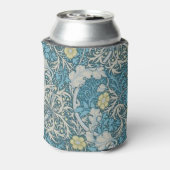 William Morris, art nouveau Patroon, zeewier, blau Blikjeskoeler (Blikje Achterkant)