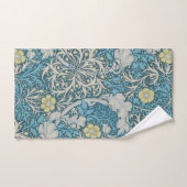 William Morris, art nouveau Patroon, zeewier, blau Handdoek (Handdoek)