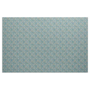 William Morris, art nouveau Patroon, zeewier, blau Stof