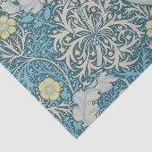 William Morris, art nouveau Patroon, zeewier, blau Tissuepapier (Detail)