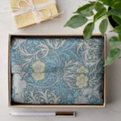 William Morris, art nouveau Patroon, zeewier, blau Tissuepapier (Geschenk)