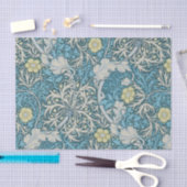 William Morris, art nouveau Patroon, zeewier, blau Tissuepapier (Craft)