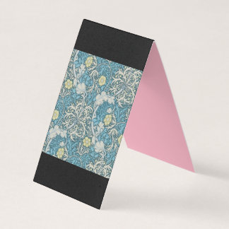 William Morris, art nouveau Patroon, zeewier, blau Visitekaartje