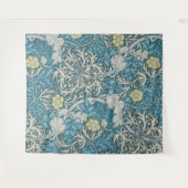 William Morris, art nouveau Patroon, zeewier, blau Wandkleed (Voorkant (horizontaal))