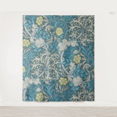 William Morris, art nouveau Patroon, zeewier, blau Wandkleed (Voorkant)