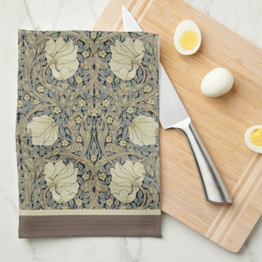 William Morris Art Nouveau Pimpernel Flowers Theedoek (Quarter Fold)