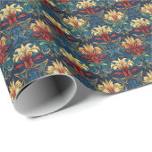 William Morris Art Nouveau stijlpatroon Cadeaupapier (Rol Hoek)