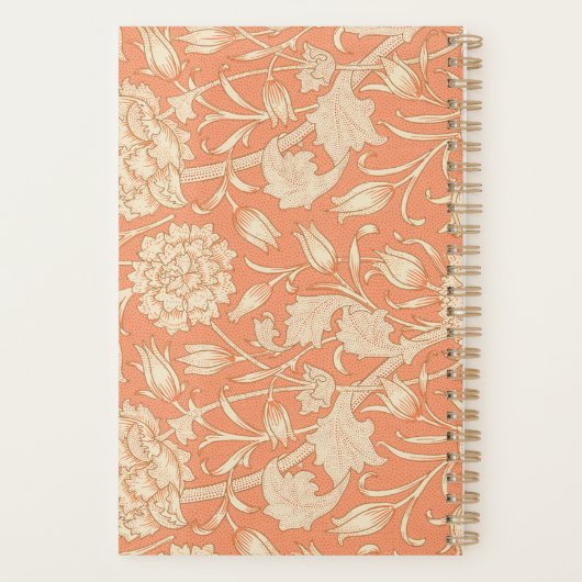 William Morris - Art Nouveau Wild Tulips Monogram Planner (Achterkant)