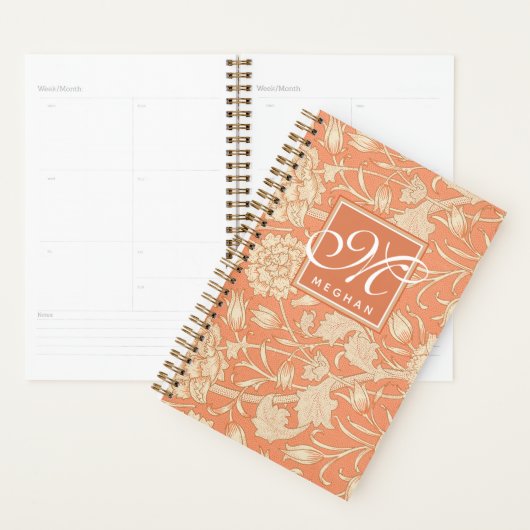 William Morris - Art Nouveau Wild Tulips Monogram Planner (Display)