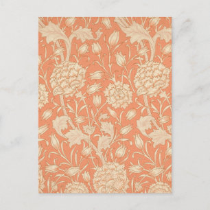 William Morris - Art Nouveau Wild Tulips - Peach Briefkaart