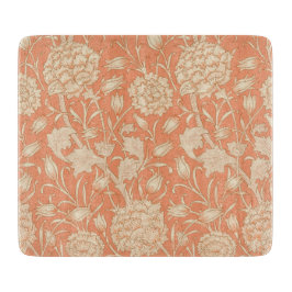 William Morris - Art Nouveau Wild Tulips - Peach Snijplank