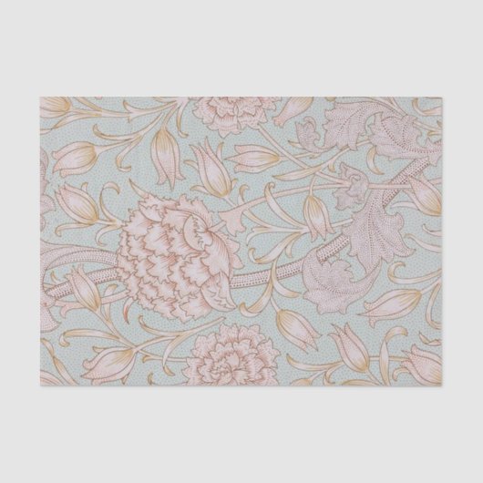 William Morris - Art Nouveau Wild Tulips - Peach Tissuepapier (Voorkant)