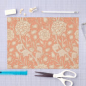 William Morris - Art Nouveau Wild Tulips - Peach Tissuepapier (Craft)