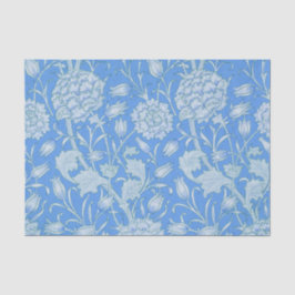 William Morris - Art Nouveau Wilde Tulpen - Blauw Tissuepapier