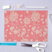 William Morris - Art Nouveau Wilde Tulpen - Roze Tissuepapier (Craft)