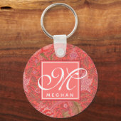 William Morris - Art Nouveau Windrush Monogrammed Sleutelhanger (Voorkant)