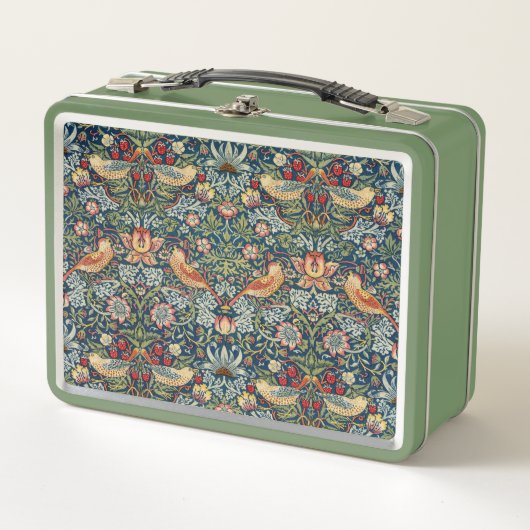 William Morris Art Strawberry Thief Lunch Box (Voorkant)