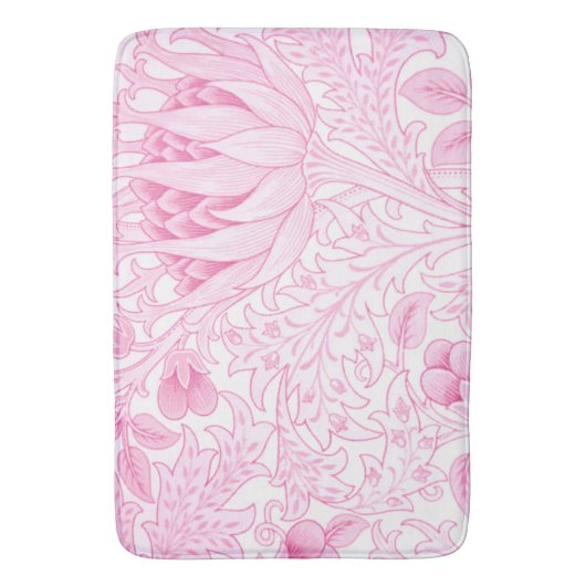 William Morris Artichoke Bord Roze Badmat (Voorkant Verticaal)