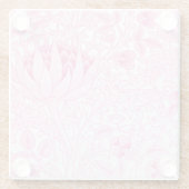 William Morris Artichoke Bord Roze Glazen Onderzetter (Achterkant)