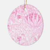 William Morris Artichoke Bord Roze Keramisch Ornament (Links)