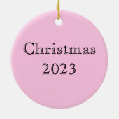 William Morris Artichoke Bord Roze Keramisch Ornament (Achterkant)