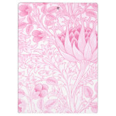 William Morris Artichoke Bord Roze Klembord (Achterkant)