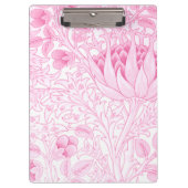 William Morris Artichoke Bord Roze Klembord (Voorkant)