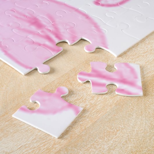 William Morris Artichoke Bord Roze Legpuzzel (Zijkant)