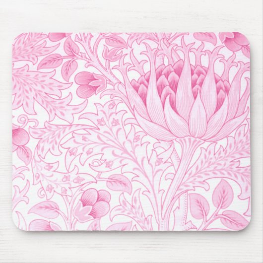 William Morris Artichoke Bord Roze Muismat (Voorkant)