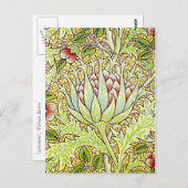 William Morris Artichoke Briefkaart (Voorkant / Achterkant)