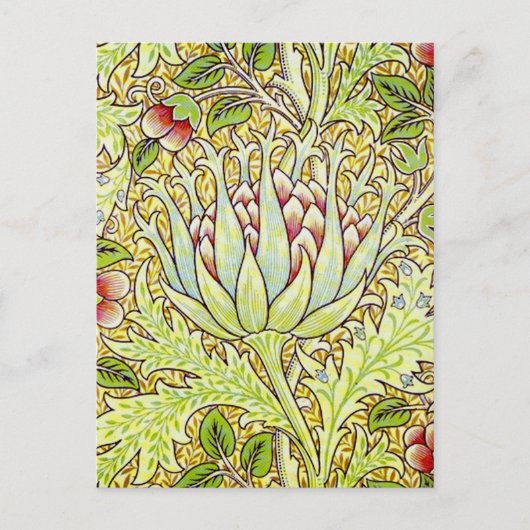William Morris Artichoke Briefkaart (Voorkant)
