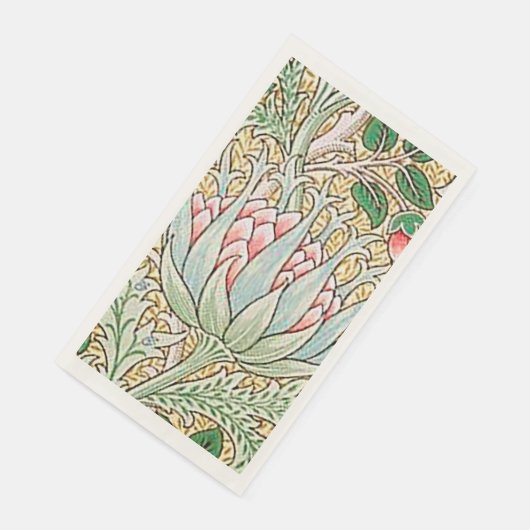 William Morris  Artichoke Floral Pattern Servet (Hoek)